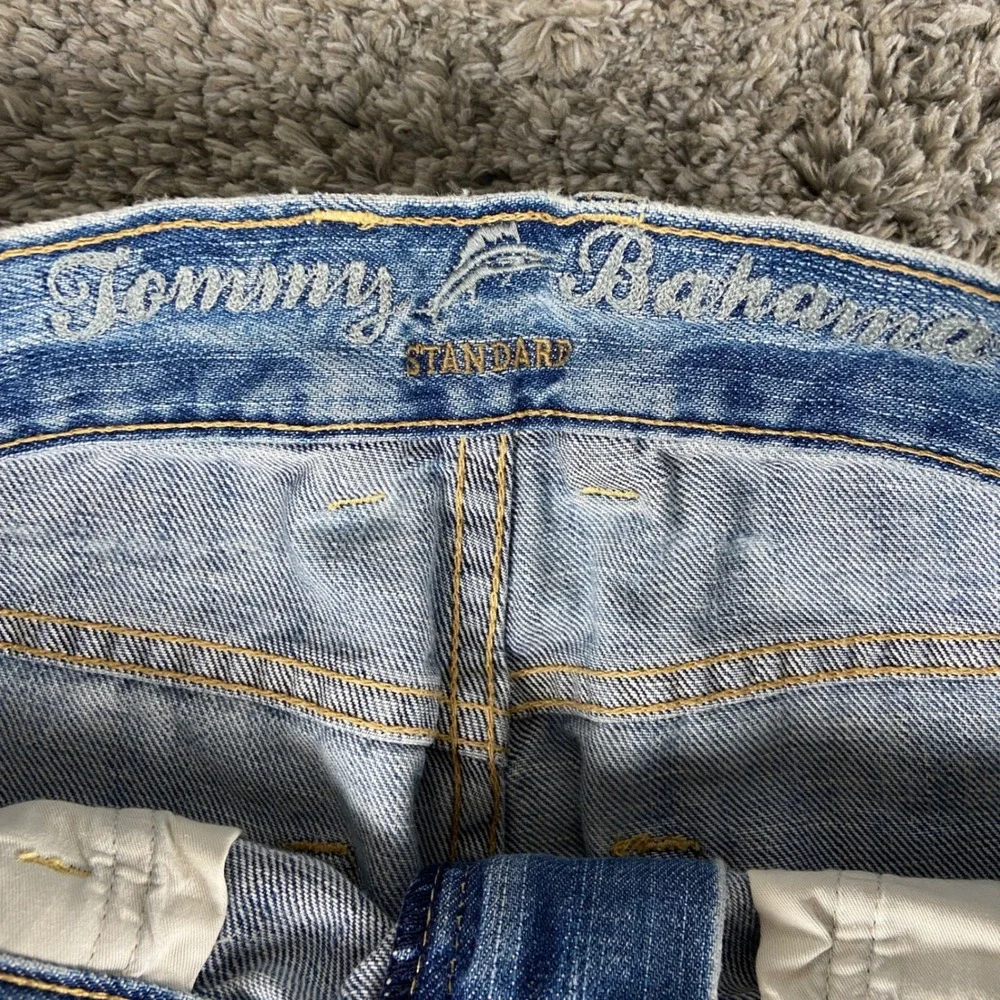 Tommy Bahama Standard Jeans Mens‎ 35x34 Blue Denim Straight Leg Casual Faded